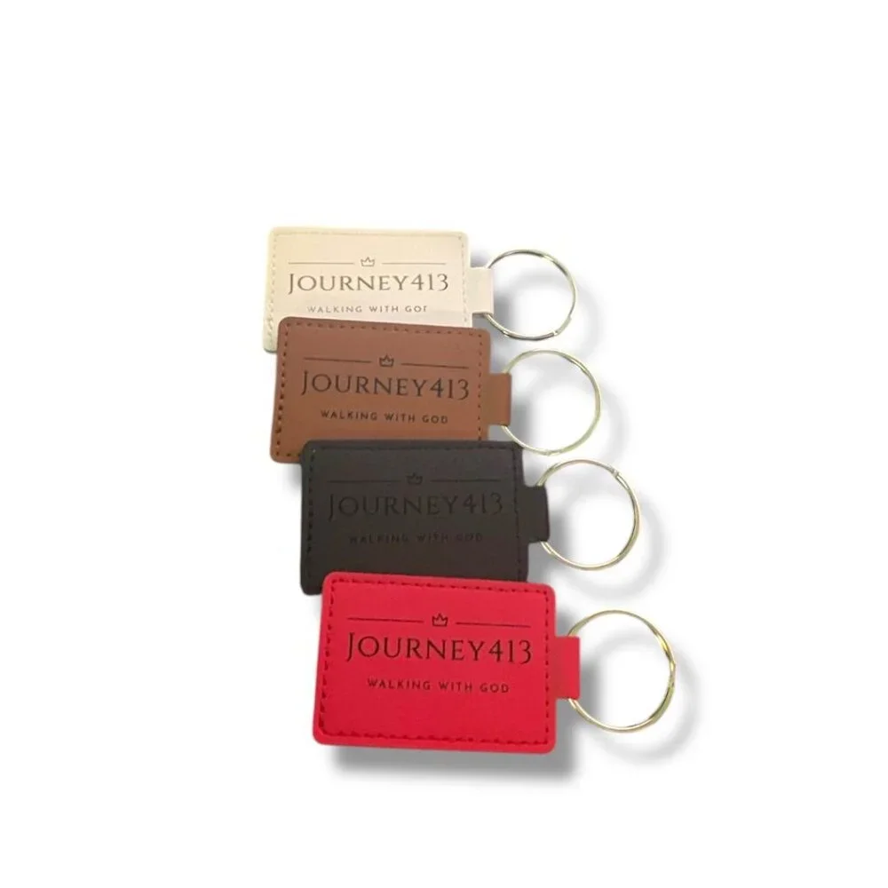 NEW - JOURNEY413 LUXURY LEATHER KEYCHAIN - BAG CHARM 4 STYLES 1(PC) - Picture 8 of 9